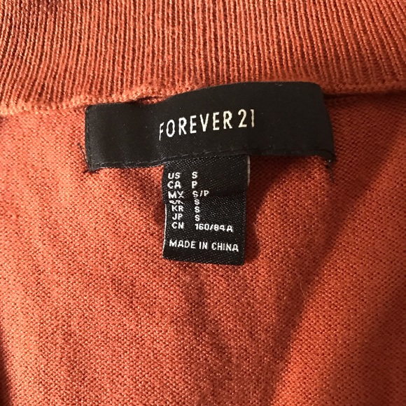 NWOT Rust cropped cut out sweater - Picture 2 of 2